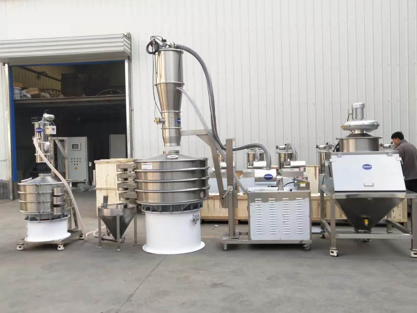 草酸粉末分级摇摆筛和妖精视频网站入口相比产量大小